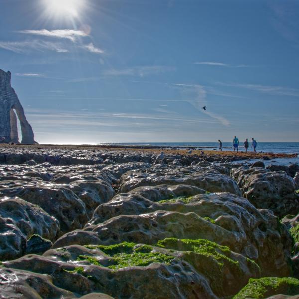 La plage d'Etretat